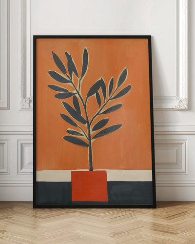Orange Plant - Stretched Canvas, Poster or Fine Art Print I Heart Wall Art