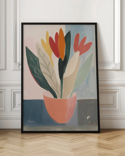 Flowers In a Vase - Stretched Canvas, Poster or Fine Art Print I Heart Wall Art