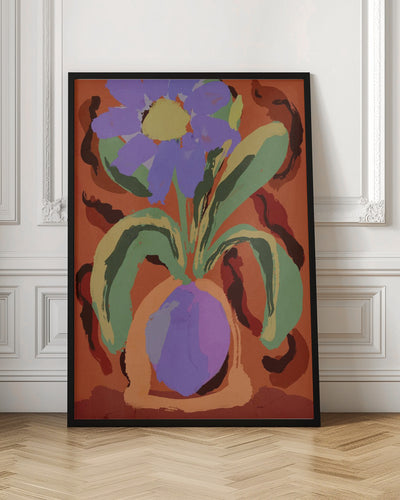 Violet Flower - Stretched Canvas, Poster or Fine Art Print I Heart Wall Art