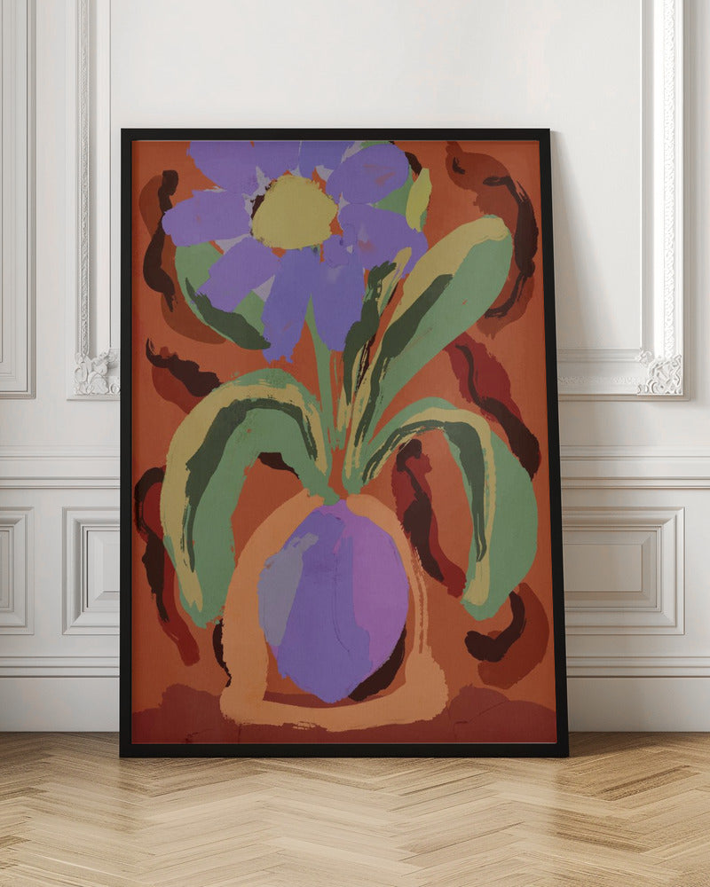 Violet Flower - Stretched Canvas, Poster or Fine Art Print I Heart Wall Art