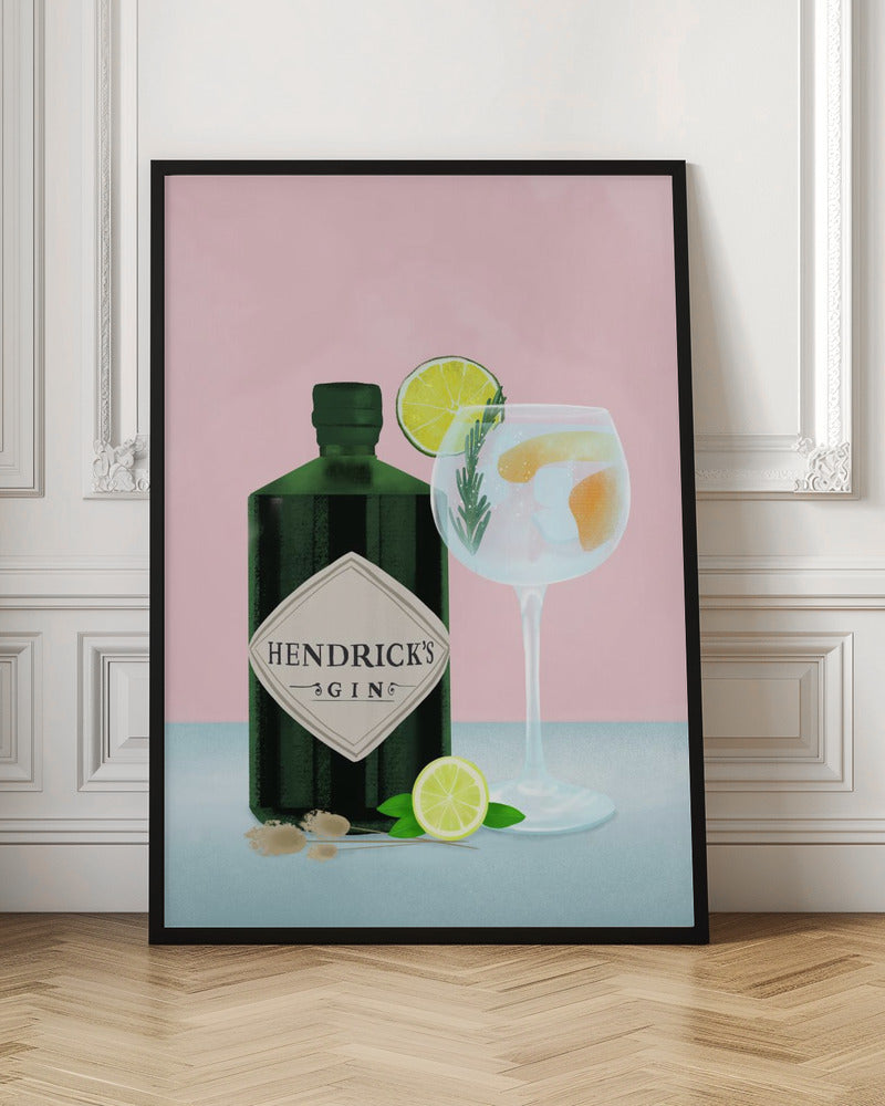 Gin Tonic - Stretched Canvas, Poster or Fine Art Print I Heart Wall Art