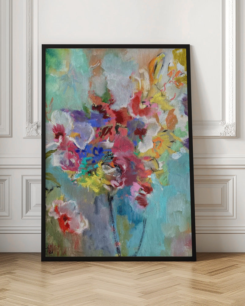 Black Vase - Stretched Canvas, Poster or Fine Art Print I Heart Wall Art