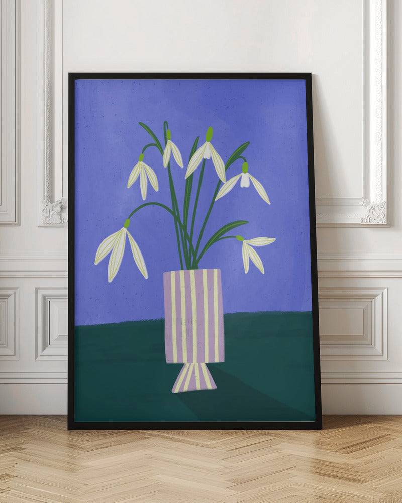 Snowdrops - Stretched Canvas, Poster or Fine Art Print I Heart Wall Art