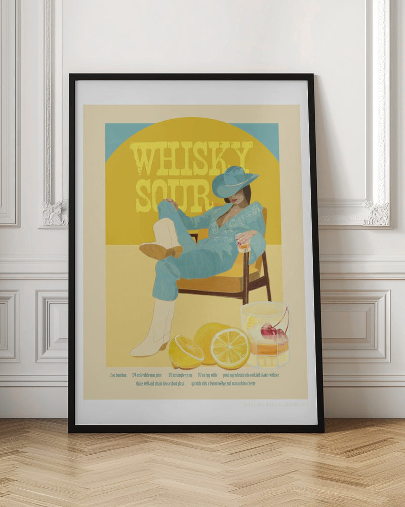 Jlr Cocktails Whiskysour Copy - Stretched Canvas, Poster or Fine Art Print I Heart Wall Art