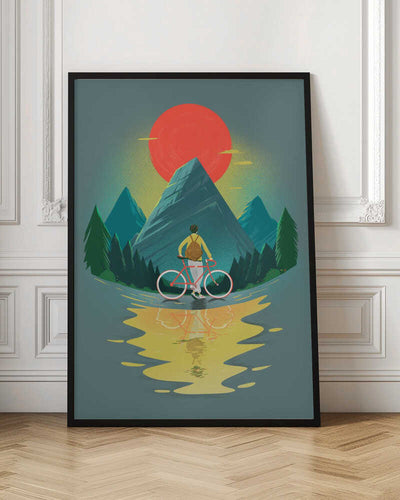 Mountain Range Riding - Stretched Canvas, Poster or Fine Art Print