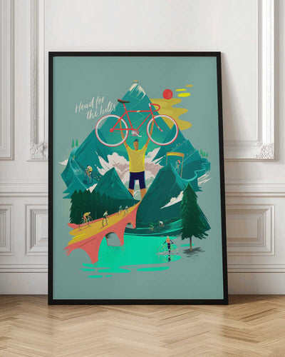 Head for the Hills - Stretched Canvas, Poster or Fine Art Print