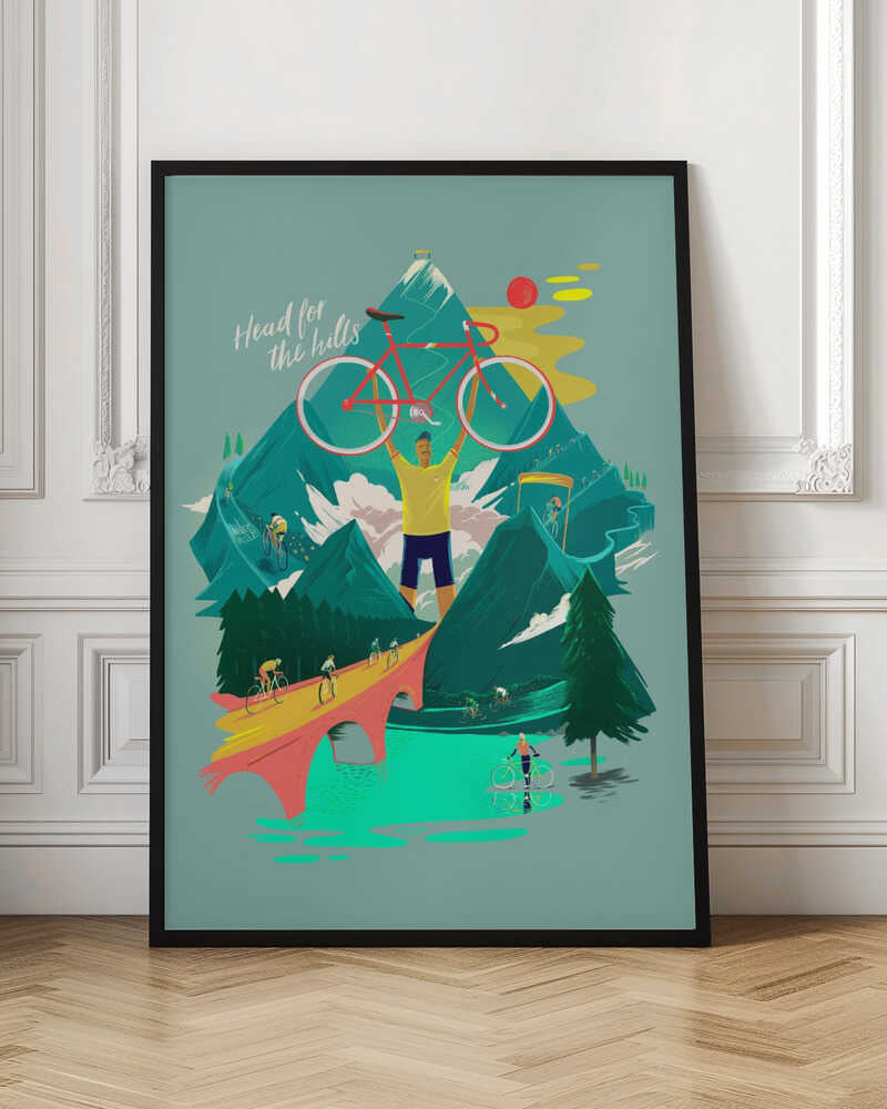 Head for the Hills - Stretched Canvas, Poster or Fine Art Print