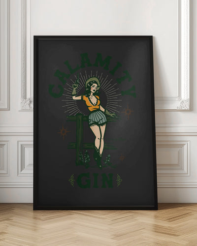 Calamit Gin Blackletter.png - Stretched Canvas, Poster or Fine Art Print I Heart Wall Art