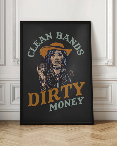 Dirty Money.png - Stretched Canvas, Poster or Fine Art Print I Heart Wall Art