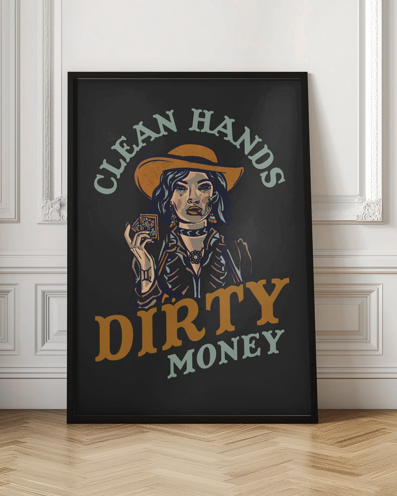 Dirty Money.png - Stretched Canvas, Poster or Fine Art Print I Heart Wall Art