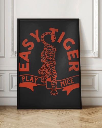 Easytiger for Light Tee - Stretched Canvas, Poster or Fine Art Print I Heart Wall Art