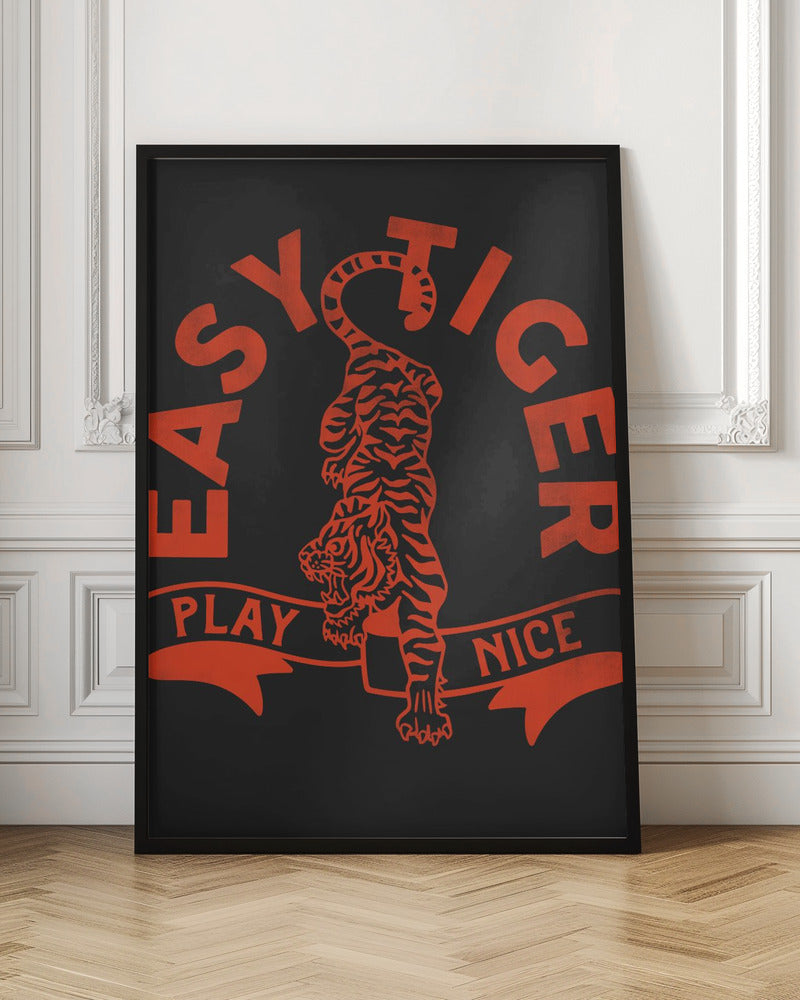 Easytiger for Light Tee - Stretched Canvas, Poster or Fine Art Print I Heart Wall Art