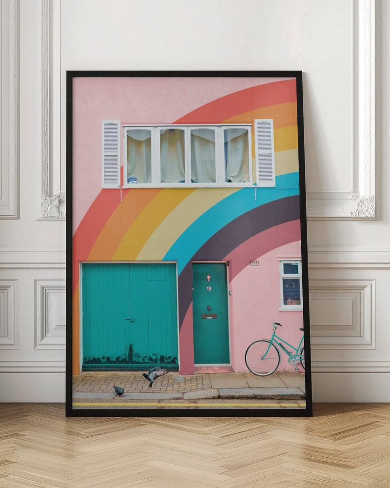 Groovy House - Stretched Canvas, Poster or Fine Art Print I Heart Wall Art