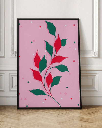 Blossoms in Crimson - Stretched Canvas, Poster or Fine Art Print I Heart Wall Art