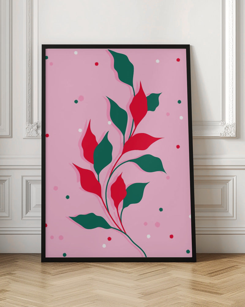 Blossoms in Crimson - Stretched Canvas, Poster or Fine Art Print I Heart Wall Art