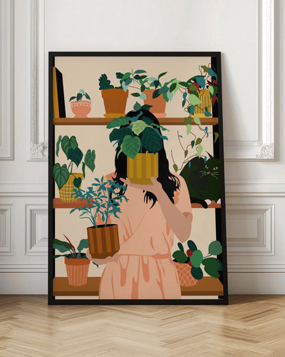 Potted Oasis - Stretched Canvas, Poster or Fine Art Print I Heart Wall Art