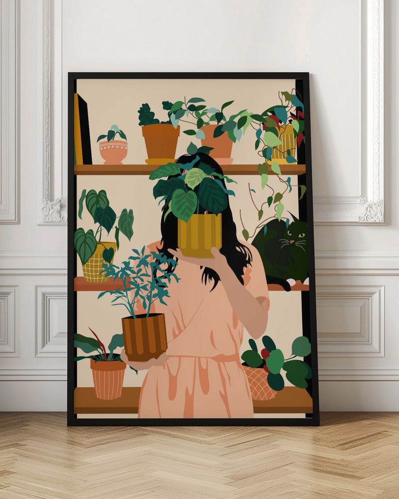 Potted Oasis - Stretched Canvas, Poster or Fine Art Print I Heart Wall Art