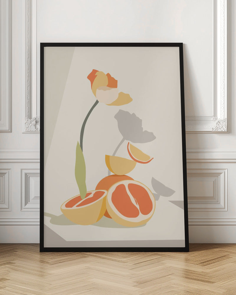 Monochrome Elegance - Stretched Canvas, Poster or Fine Art Print I Heart Wall Art