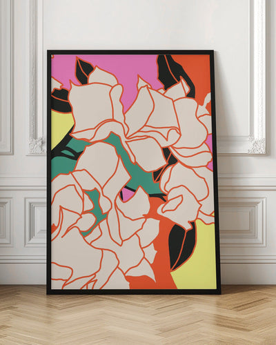 Pink Bougainvillea Essence - Stretched Canvas, Poster or Fine Art Print I Heart Wall Art