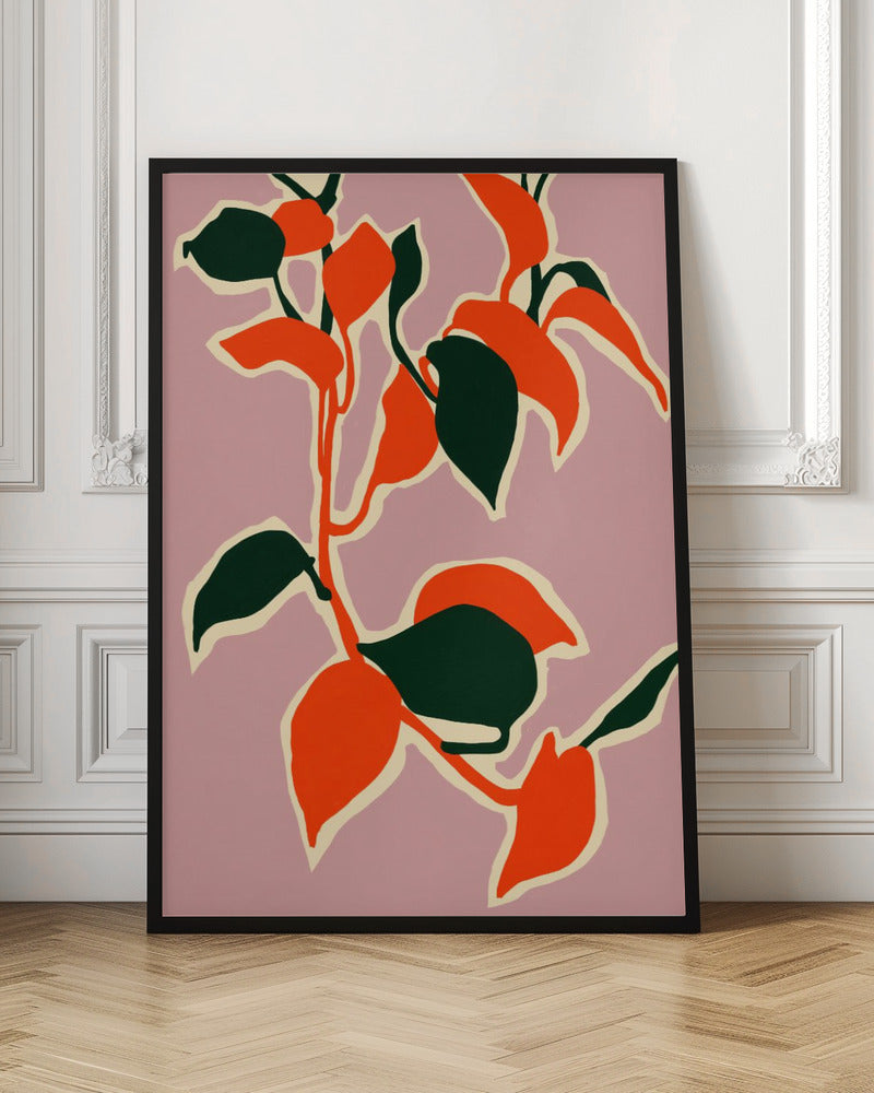 Leafy Abstraction - Stretched Canvas, Poster or Fine Art Print I Heart Wall Art