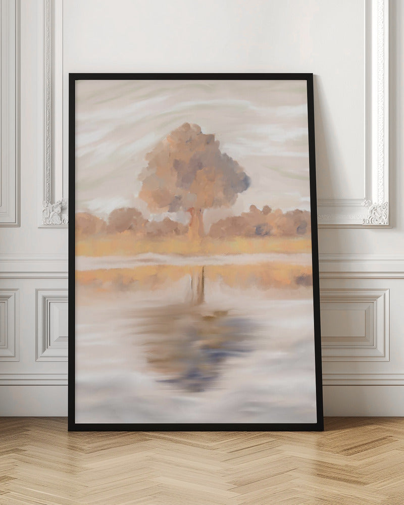 Sovereign Reflections of the Jackalberry Tree, Caprivi, Botswana - Stretched Canvas, Poster or Fine Art Print I Heart Wall Art