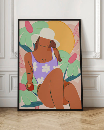 Flower Fields and Sunshine - Stretched Canvas, Poster or Fine Art Print I Heart Wall Art