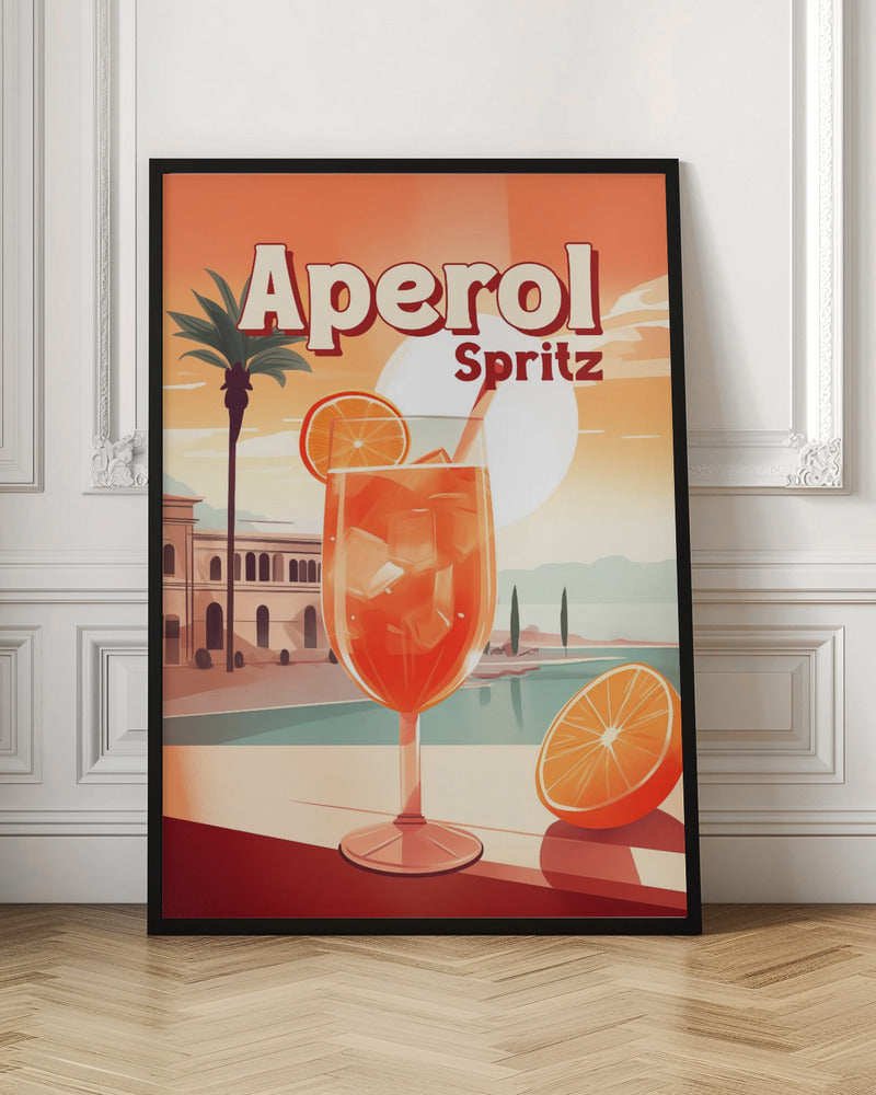 Aperol Spritz Tropical - Stretched Canvas, Poster or Fine Art Print I Heart Wall Art