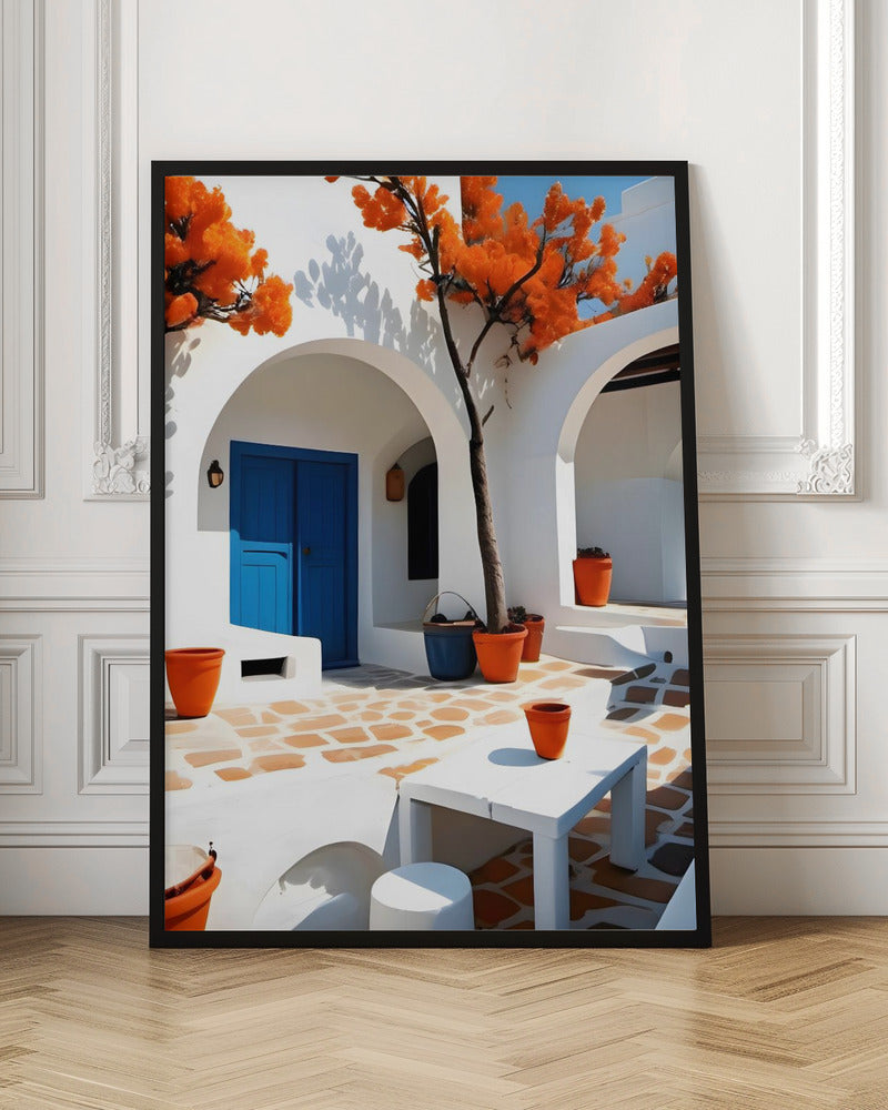 Terracotta Dreams In Greece - Stretched Canvas, Poster or Fine Art Print I Heart Wall Art