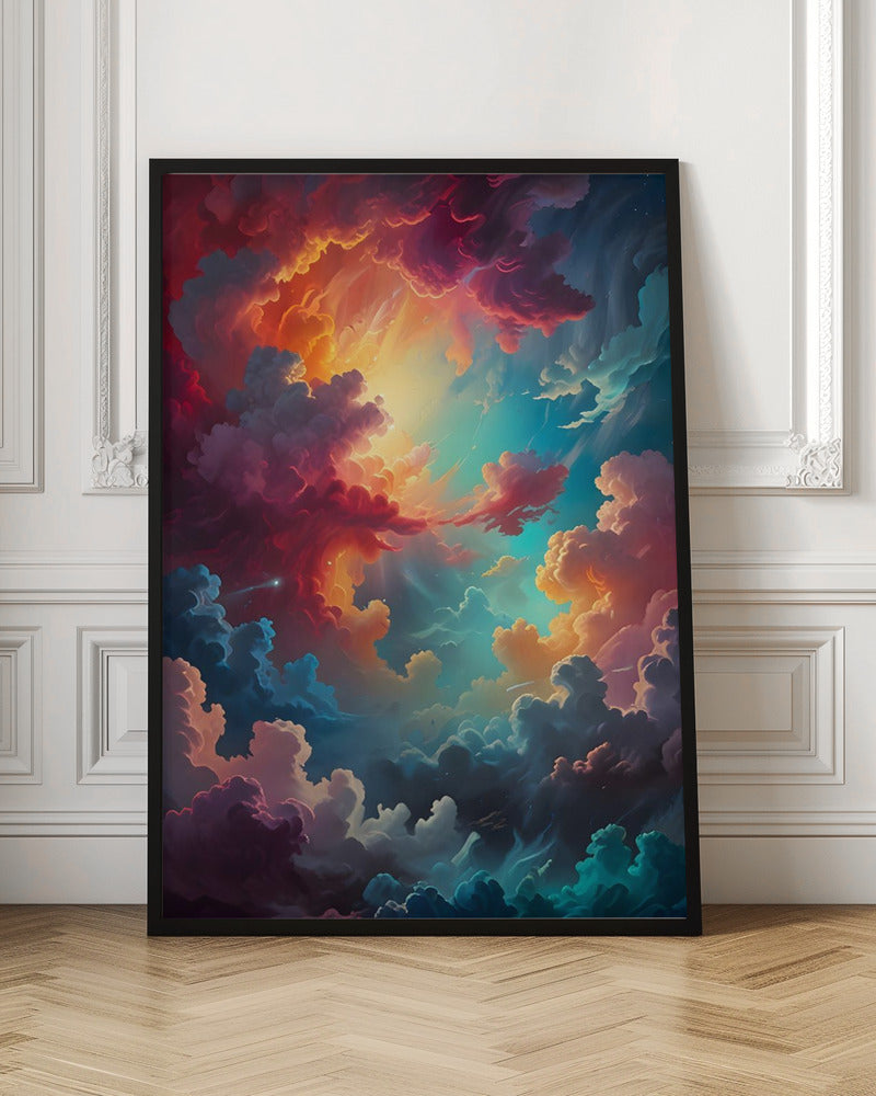 Aurora In the Clouds - Stretched Canvas, Poster or Fine Art Print I Heart Wall Art