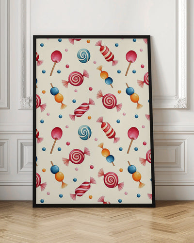 Candy Wonderland - Stretched Canvas, Poster or Fine Art Print I Heart Wall Art