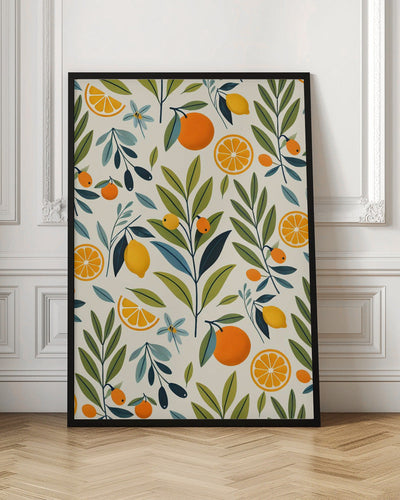 Lemon Orchard Dream - Stretched Canvas, Poster or Fine Art Print I Heart Wall Art