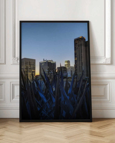 Stunning Los Angeles Skyline at Dusk - Stretched Canvas, Poster or Fine Art Print I Heart Wall Art