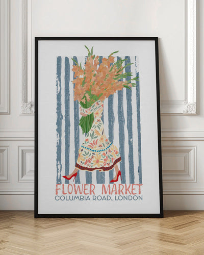Flower Market Columbia Road - Stretched Canvas, Poster or Fine Art Print I Heart Wall Art