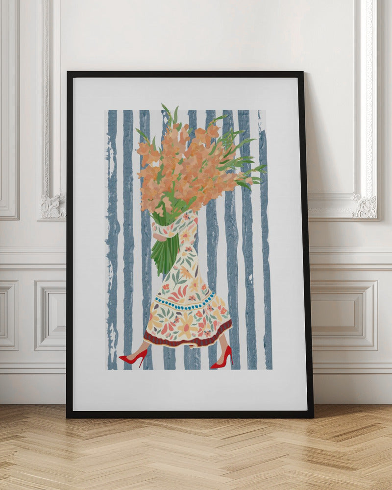 Boho Dress Stripes - Stretched Canvas, Poster or Fine Art Print I Heart Wall Art