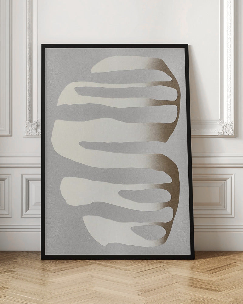 Organic Shapes and Neutral Tones - Stretched Canvas, Poster or Fine Art Print I Heart Wall Art
