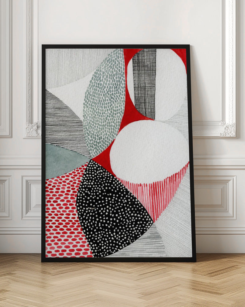 Geometric Patterns And Vivid Colors - Stretched Canvas, Poster or Fine Art Print I Heart Wall Art