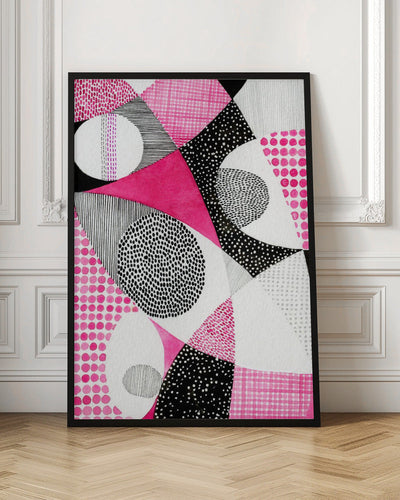 Colorful Geometric Patterns - Stretched Canvas, Poster or Fine Art Print I Heart Wall Art