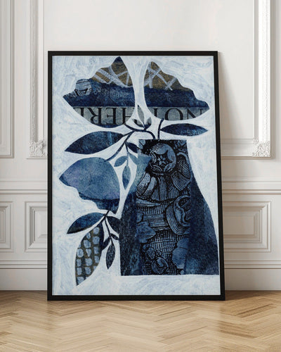 Indigo Blue Tulips - Stretched Canvas, Poster or Fine Art Print I Heart Wall Art