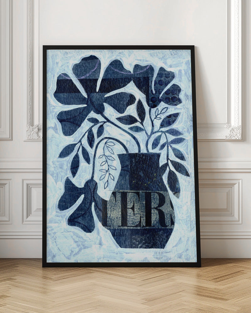 Indigo Blue Still Life - Stretched Canvas, Poster or Fine Art Print I Heart Wall Art