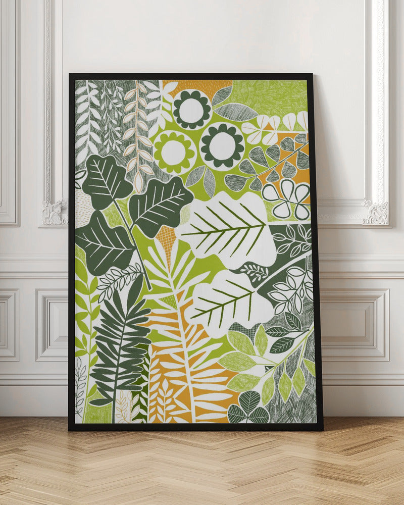 Modern Botanical Sage &amp; Citrus - Stretched Canvas, Poster or Fine Art Print I Heart Wall Art