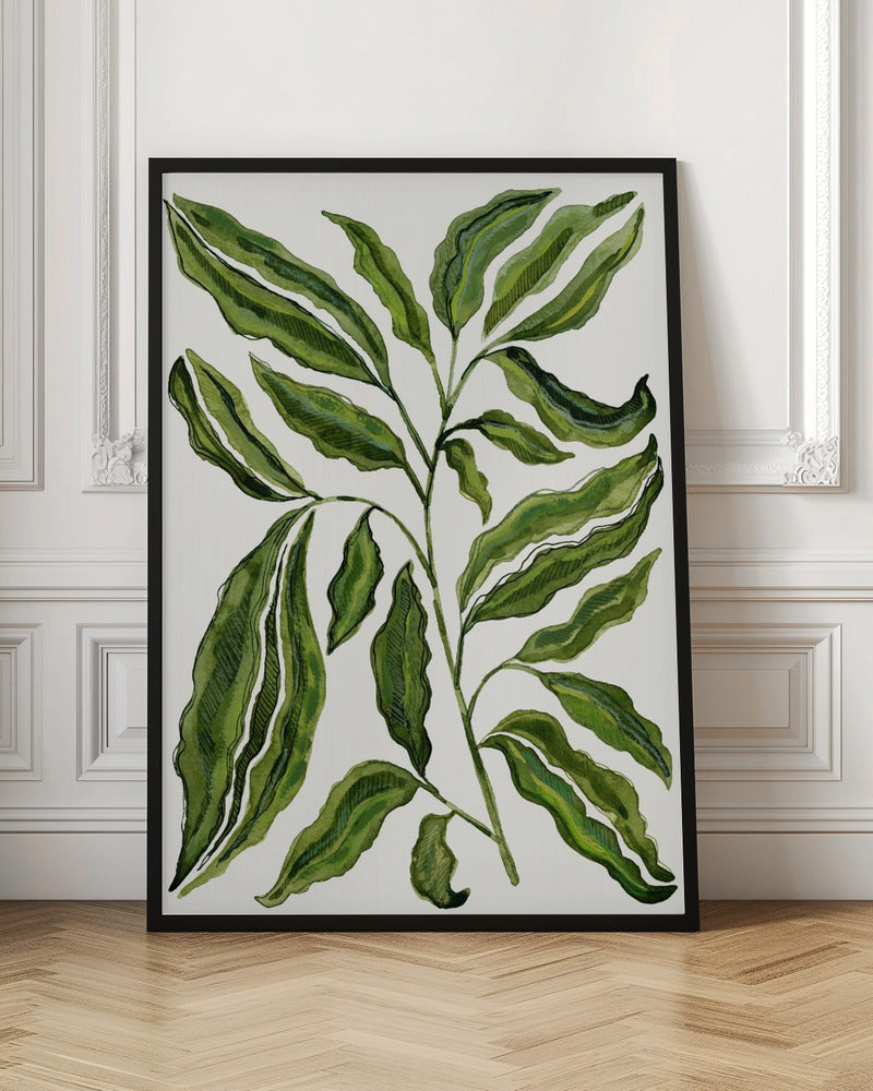 Sprig Of Leaves - Stretched Canvas, Poster or Fine Art Print I Heart Wall Art