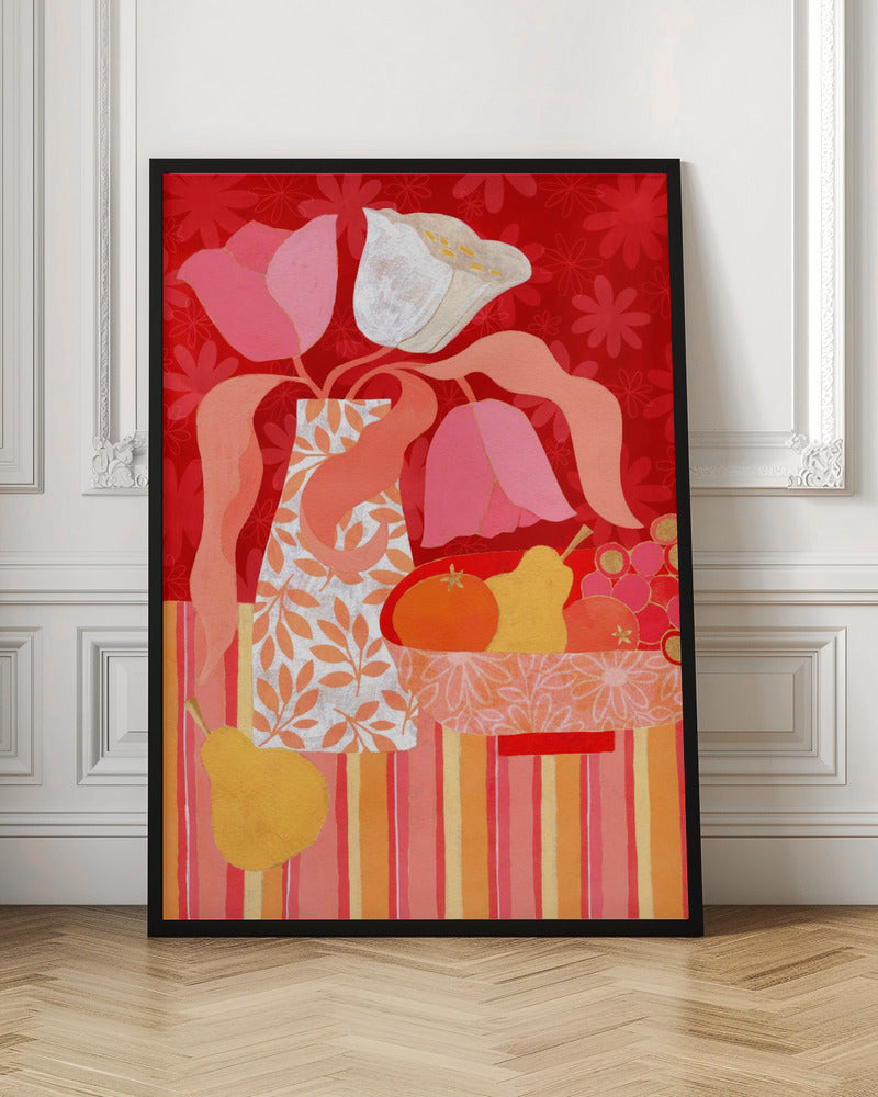 Tulip Still Life - Stretched Canvas, Poster or Fine Art Print I Heart Wall Art