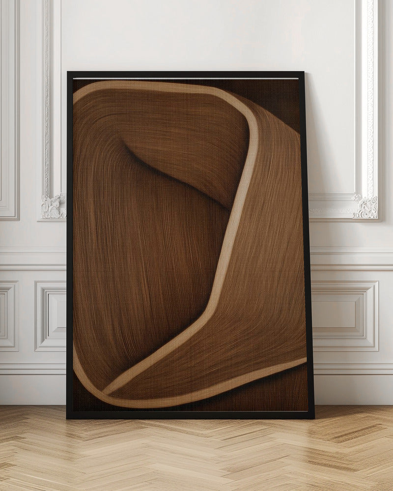 Caramel lines II - Stretched Canvas, Poster or Fine Art Print I Heart Wall Art