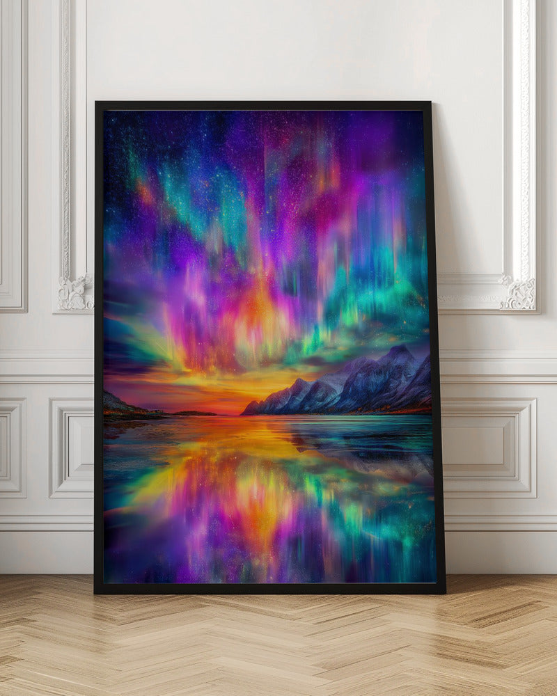 Aurora Borealis art - Stretched Canvas, Poster or Fine Art Print I Heart Wall Art