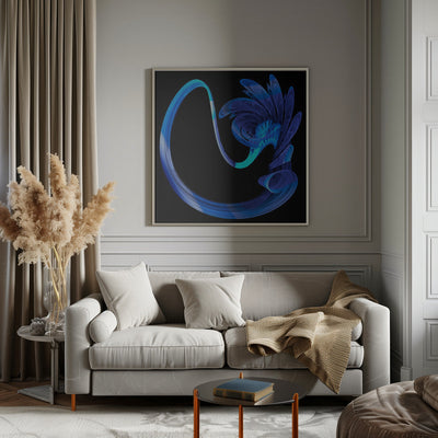 The Blues - Square Stretched Canvas, Poster or Fine Art Print I Heart Wall Art