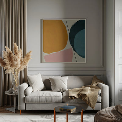 Mid Painted1 Kopie - Square Stretched Canvas, Poster or Fine Art Print I Heart Wall Art