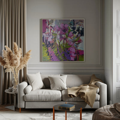 Df675a and To Everything There Is a Season Bloom I - Square Stretched Canvas, Poster or Fine Art Print I Heart Wall Art