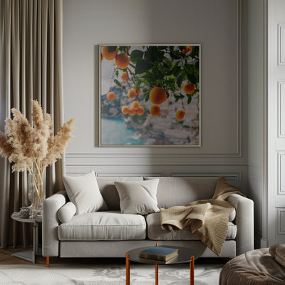 Amalfi Coast Oranges - Square Stretched Canvas, Poster or Fine Art Print I Heart Wall Art
