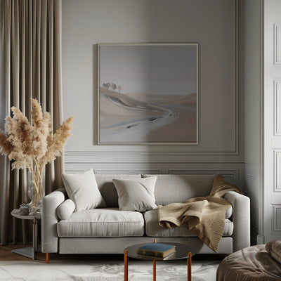 Farm View IV - Square Stretched Canvas, Poster or Fine Art Print I Heart Wall Art