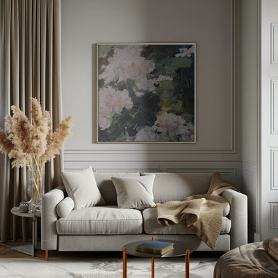 Impressionistic Blooms - Square Stretched Canvas, Poster or Fine Art Print I Heart Wall Art